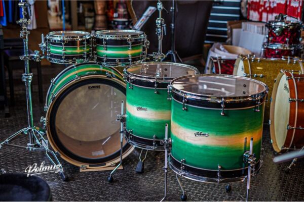 Polmuz Maple Model 1 - 24/10/12/16/18 - custom inlayed green to natural fade plus black stripe0