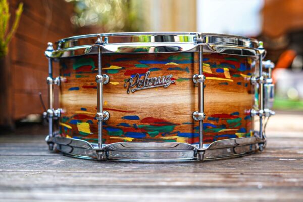 Polmuz model 1 Maple 13x6,5 Snare Artist cosmic jatoba fade - pop art