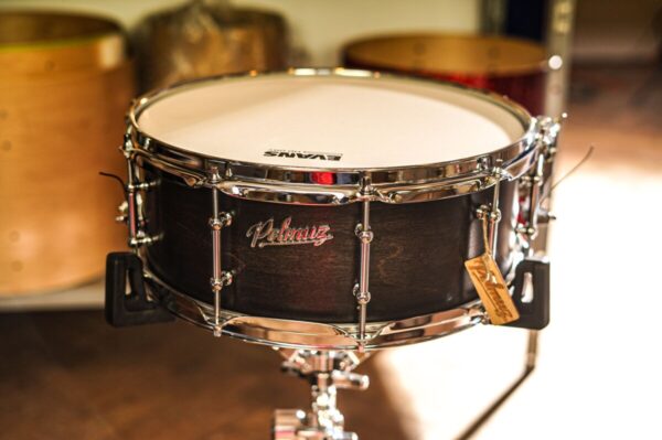 Polmuz model 1 Maple 14x5,5 Snare Satin Black Fade made in Poland