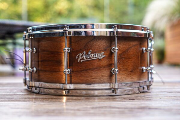Polmuz model 1 Snare Drum 14x6 Walnut 7ply, 7.5mm - Natural walnut fade