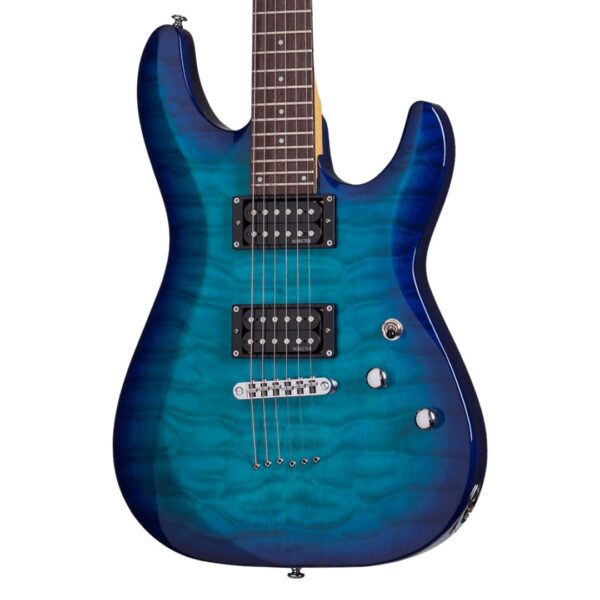 Schecter C-6 Plus Ocean Blue Burst ][ Gitara elektryczna