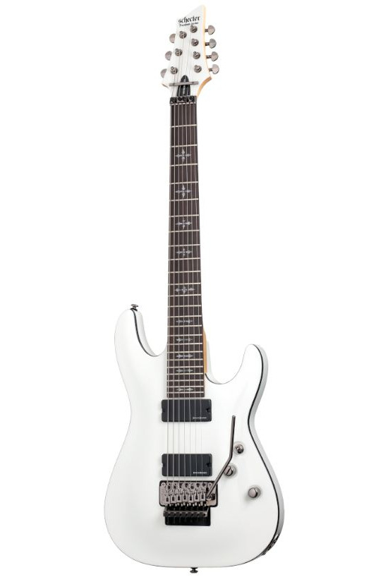 Schecter Demon 7 FR Vintage White Expo