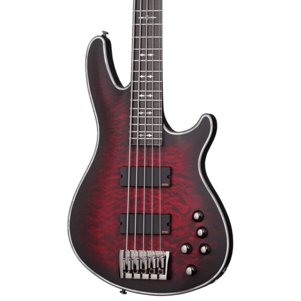 Schecter Hellraiser Extreme-5 Crimson Red Burst Satin ][ 5-strunowa gitara basowa