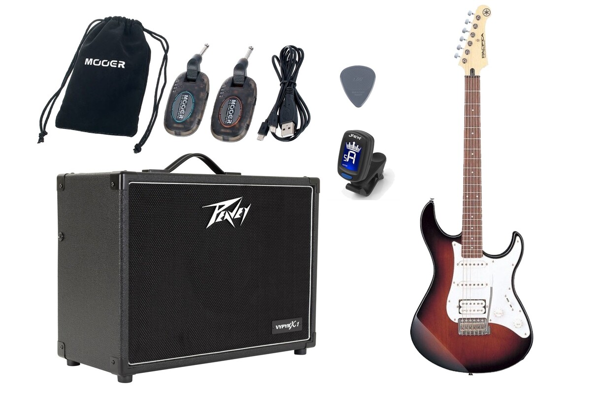 Gitara Elektryczna +Wzmacniacz 20W Zestaw Wireless 247 Gitara Elektryczna +Wzmacniacz 20W Zestaw Wireless 247