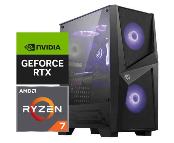 Komputer Gamingowy Ryzen 7 8700f/64GB RAM/2000GB SSD/RTX5070 Win 11