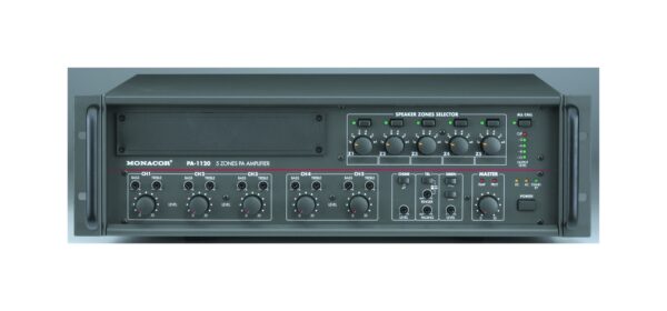 Monacor PA-1120 - wzmacniacz wielostrefowy