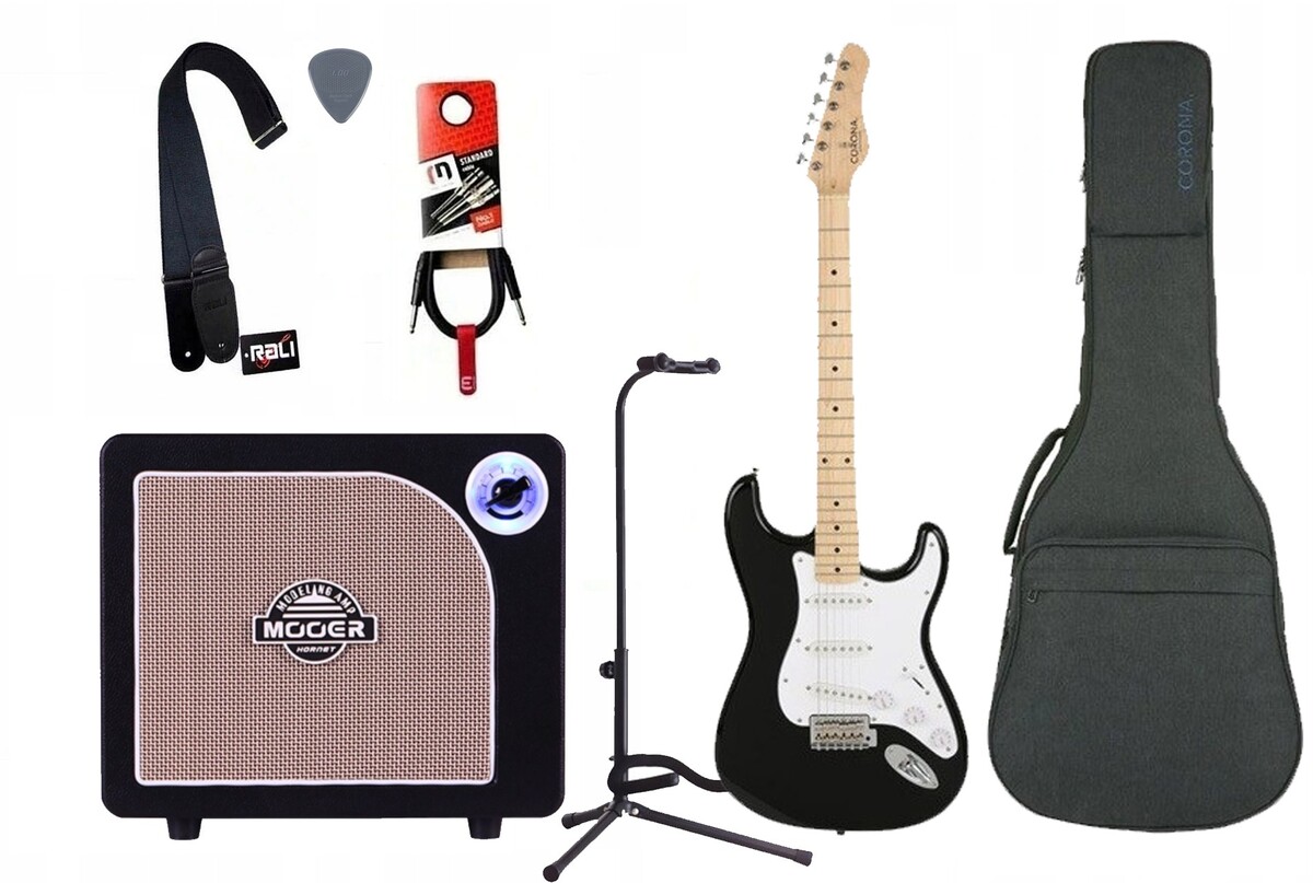 Gitara Elektryczna + Wzmacniacz 15W Kabel Zestaw 718 Gitara Elektryczna + Wzmacniacz 15W Kabel Zestaw 718