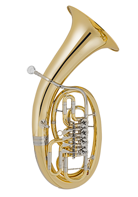 Sakshorn barytonowy Bb mosiądz lakier 4 wentyle CVEP541-4 Cerveny Sakshorn barytonowy Bb mosiądz lakier 4 wentyle CVEP541-4 Cerveny