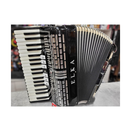 Akordeon ELKA SEM Accordions Italy Mod. 400 80/37/3 z kompletem pasów i futerałem walizkowym