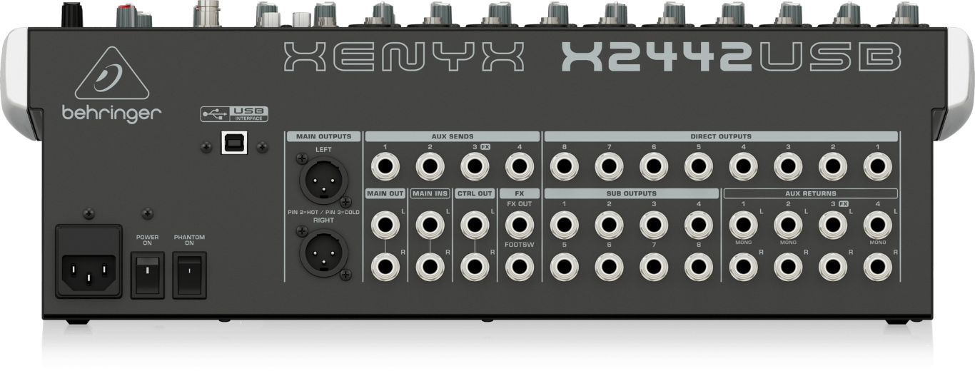 Behringer XENYX X2442 USB - mikser audio2 Behringer XENYX X2442 USB - mikser audio2