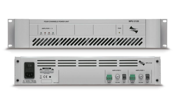 FBT MPU 2120 - wzmacniacz mocy linii 100V wzmacniacz instalacyjny