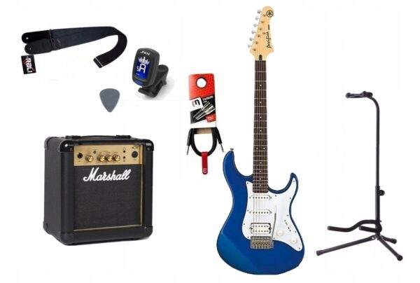 Gitara Elektryczna + Wzmacniacz 10W Kabel Zestaw 326