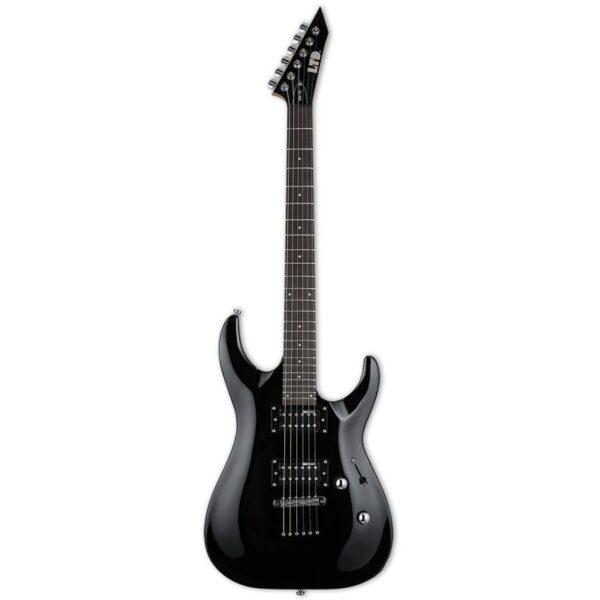 Gitara elektryczna LTD MH-10 KIT BLK + wzmacniacz 12W + tuner + statyw w zestawie0