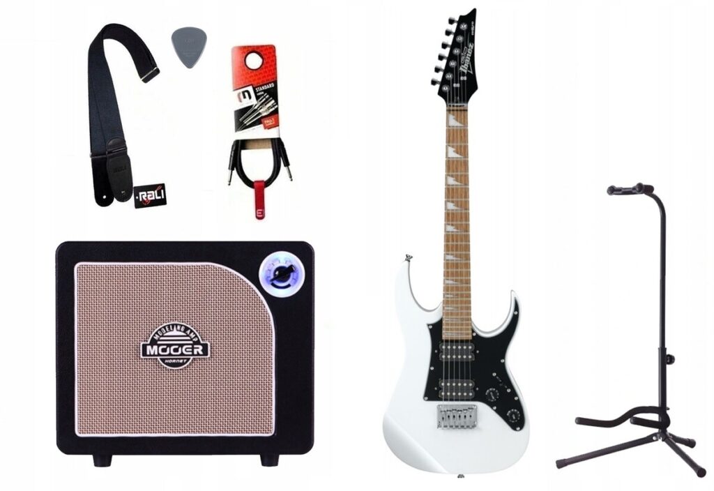 Gitara elektryczna + wzmacniacz 15W zestaw 1227