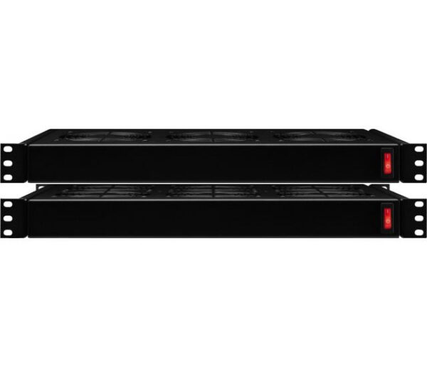 Monacor DPVEN-04 - Panel wentylacyjny rack 482mm (19&quot), 1U, z 4 wentylatorami0