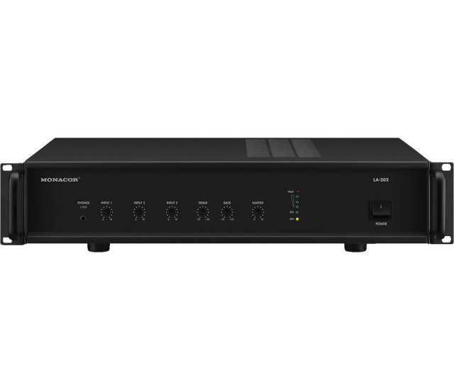 Monacor LA-202 - Aktywny wzmacniacz pętli indukcyjnej, do pomieszczeń do 200m Monacor LA-202 - Aktywny wzmacniacz pętli indukcyjnej, do pomieszczeń do 200m