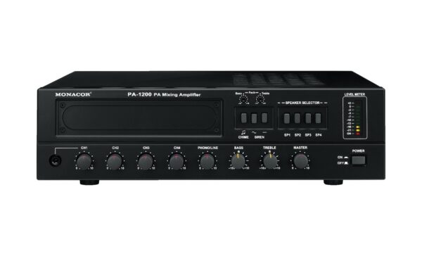 Monacor PA-1200 - wzmacniacz wielostrefowy