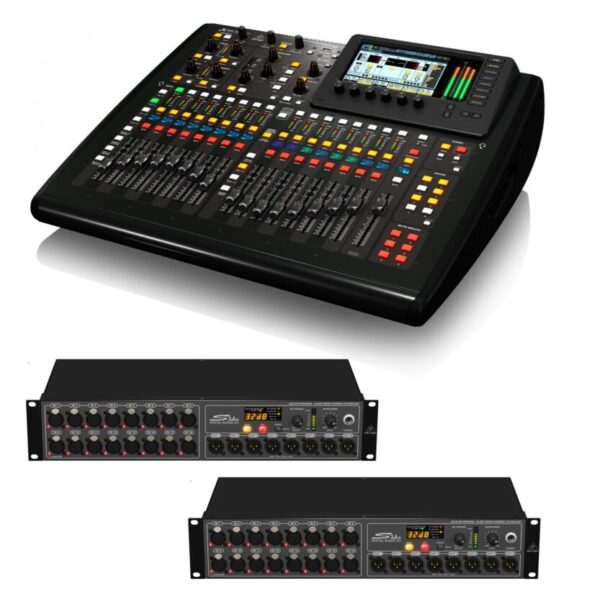 Behringer X32 COMPACT + 2x S16 - kompaktowa konsoleta cyfrowa + stage box