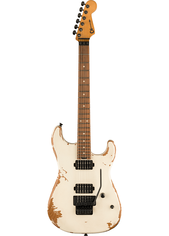 Charvel Pro-Mod Relic San Dimas Style 1 HH FR PF Weathered White