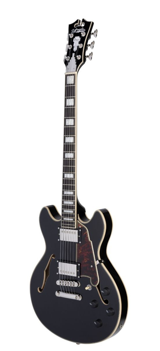 D'Angelico Premier Mini DC Black Flake gitara elektryczna0