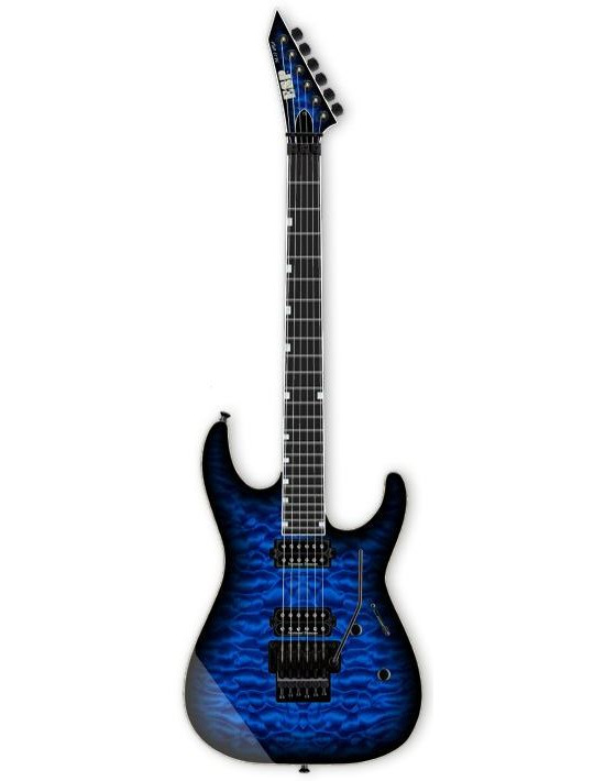 ESP USA M-II DX FR QM E BH Dark Blue Sunburst