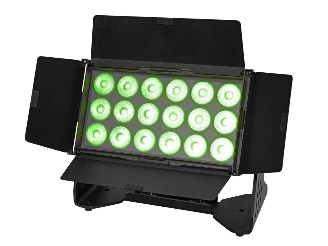 EUROLITE AKKU Multiflood IP 18x10W RGBW Wash CRMX - Naświetlacz LED0 EUROLITE AKKU Multiflood IP 18x10W RGBW Wash CRMX - Naświetlacz LED0