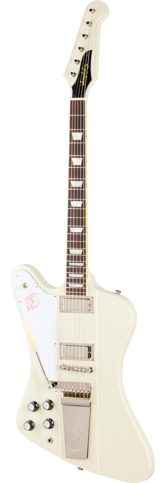 Epiphone 1963 Firebird V With Maestro Vibrola Reissue Polaris White gitara elektryczna