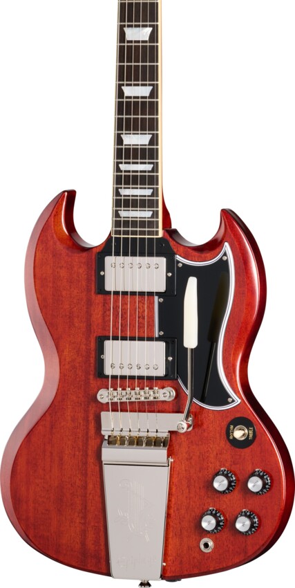 Epiphone 1964 SG Standard with Maestro Vibrola Reissue Cherry Red gitara elektryczna2 Epiphone 1964 SG Standard with Maestro Vibrola Reissue Cherry Red gitara elektryczna2