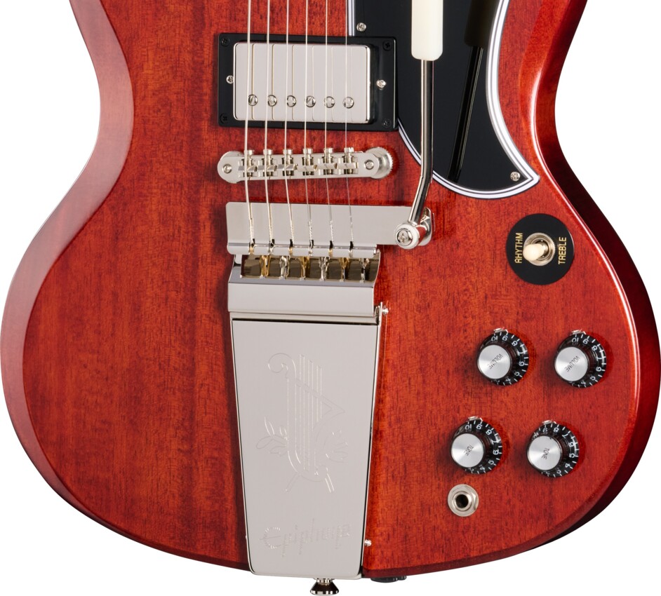 Epiphone 1964 SG Standard with Maestro Vibrola Reissue Cherry Red gitara elektryczna3 Epiphone 1964 SG Standard with Maestro Vibrola Reissue Cherry Red gitara elektryczna3