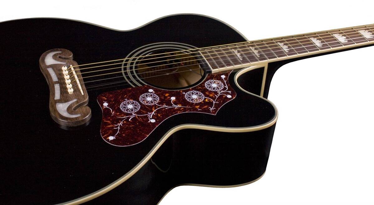 Epiphone J-200EC Studio Solid Top Fishman Sonitone BK Black gitara elektro-akustyczna3 Epiphone J-200EC Studio Solid Top Fishman Sonitone BK Black gitara elektro-akustyczna3