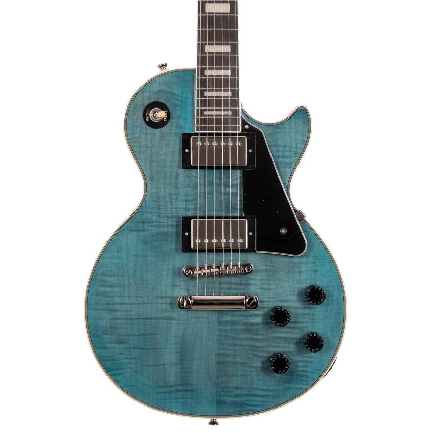 Epiphone Les Paul Custom Figured Transparent Blue -Gitara Elektryczna0 Epiphone Les Paul Custom Figured Transparent Blue -Gitara Elektryczna0