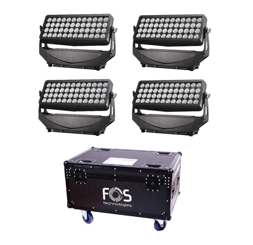 FOS 4x F9 PRO - naświetlacz LED (4szt) + case FOS 4x F9 PRO - naświetlacz LED (4szt) + case
