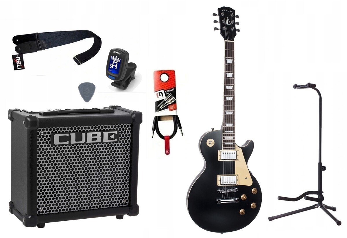 Gitara Elektryczna + Wzmacniacz 10W Tuner Zestaw 834 Gitara Elektryczna + Wzmacniacz 10W Tuner Zestaw 834