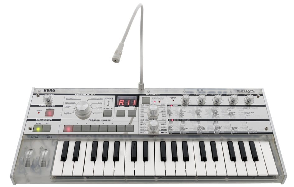 鍵盤楽器 microkorg vocoder Korg microKORG CR Crystal - Syntezator / Vocoder - Vibe