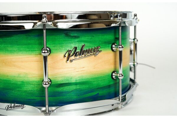 Polmuz model 1 Maple Artist 13x6,5 Blue Green Natural Fade made in Poland0