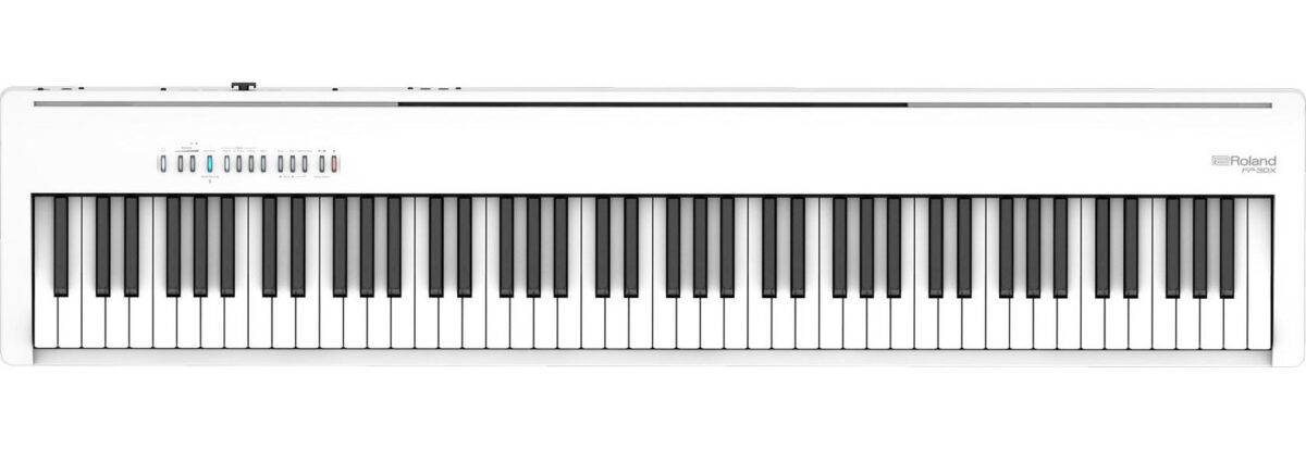 Roland FP-30X WH - Przenośne pianino cyfrowe ze statywem1