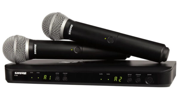 Shure BLX288E/PG58-H8E – mikrofon bezprzewodowy podwójny
