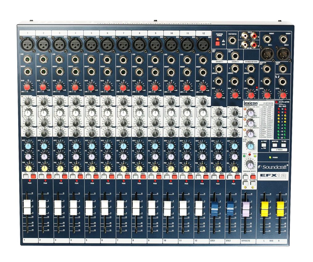 Soundcraft EFX12 - mikser1 Soundcraft EFX12 - mikser1