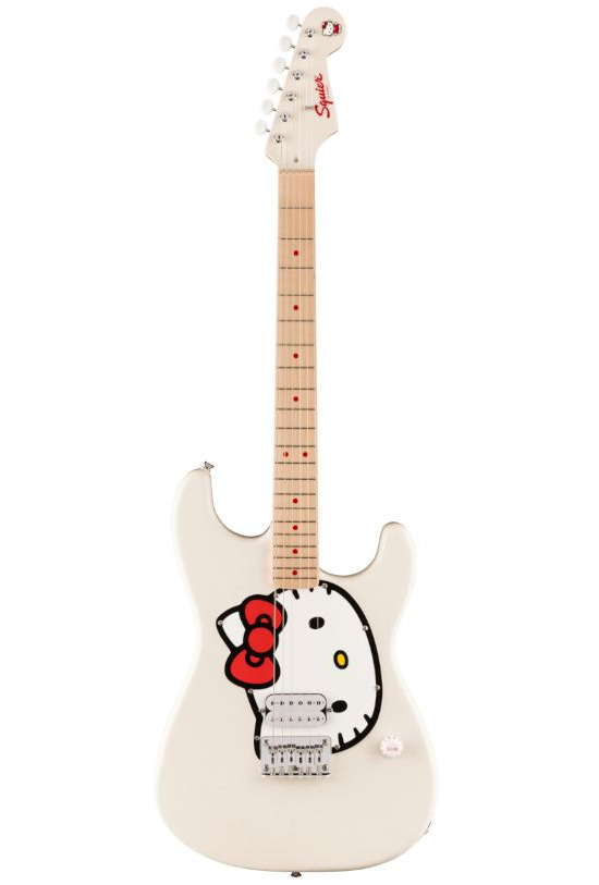 Squier Hello Kitty Stratocaster White