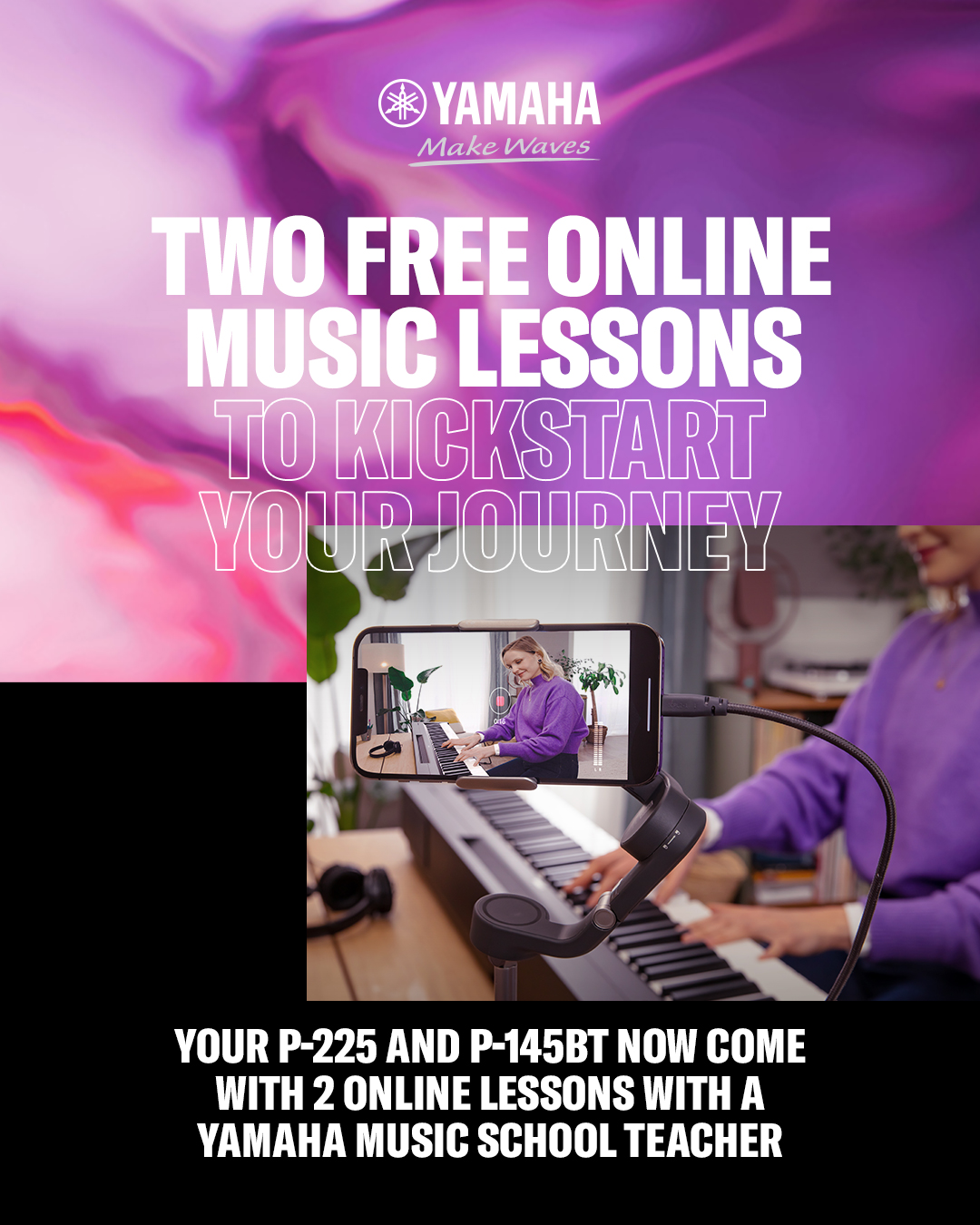 YAMAHA P-145BT + STATYW X + ŁAWKA + SŁUCHAWKI7 YAMAHA P-145BT + STATYW X + ŁAWKA + SŁUCHAWKI7