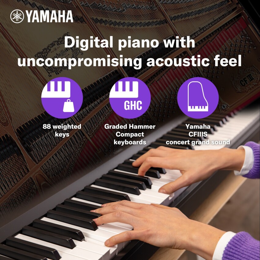 Yamaha P-145BT - Pianino cyfrowe z Bluetooth7 Yamaha P-145BT - Pianino cyfrowe z Bluetooth7
