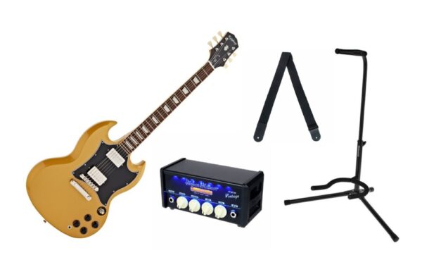ZESTAW Epiphone SG Traditional Pro M Gold