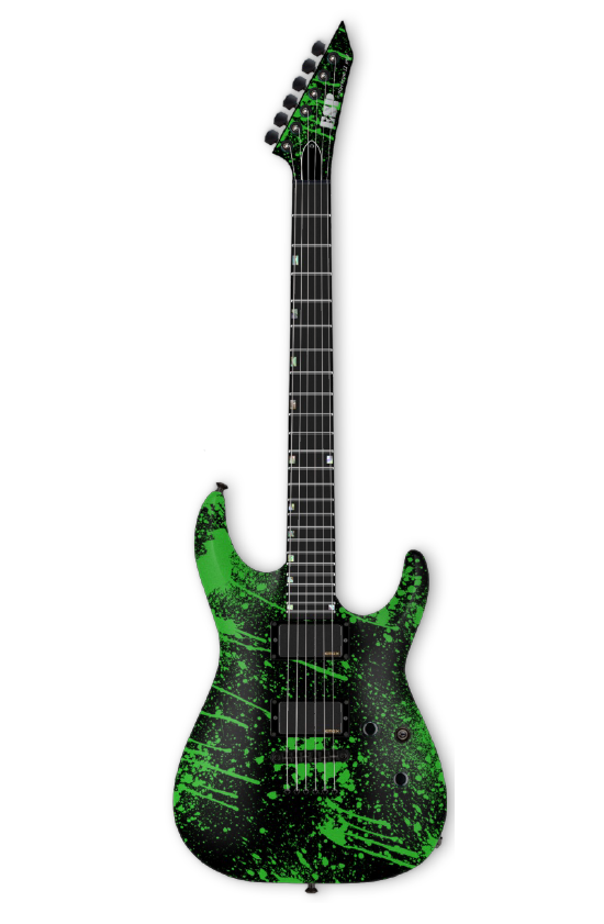 ESP USA Horizon-II NT Alien Blood Spatter