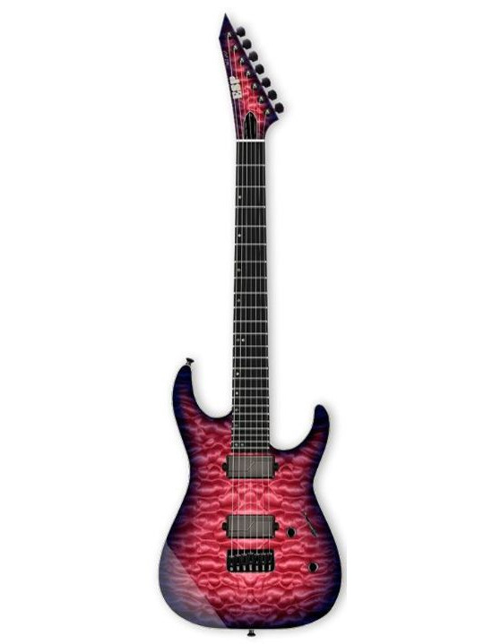 ESP USA M-7 HT B QM BH Cranberry Sunburst SB FL