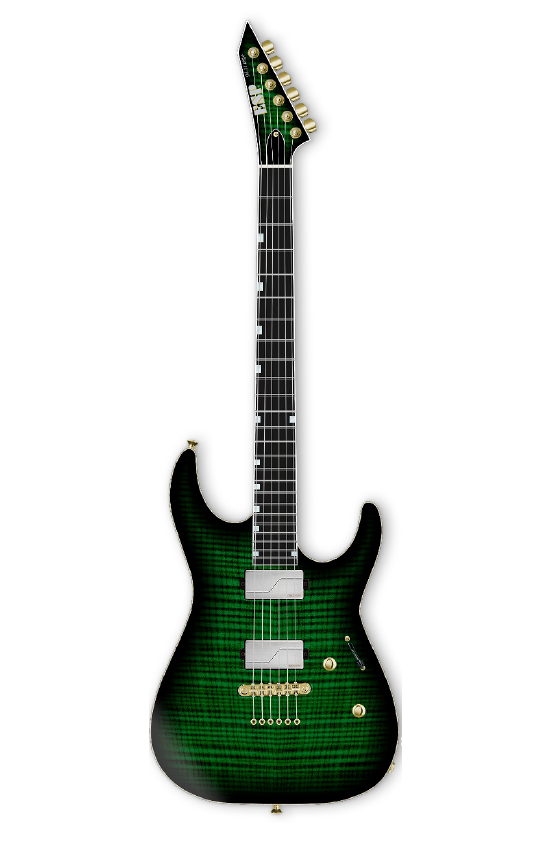 ESP USA M-II NTB NT Dark Green Sunburst