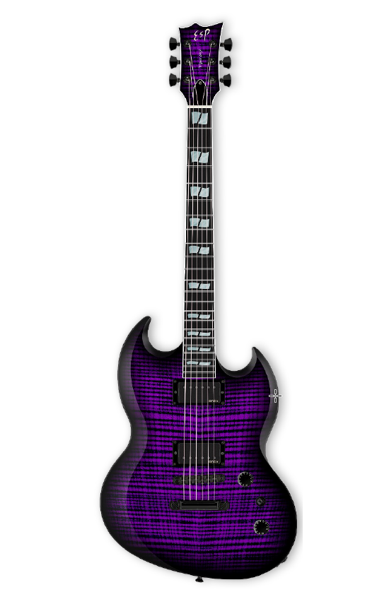 ESP USA VIPER FM Dark Purple Sunburst