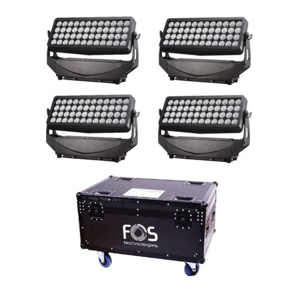 FOS 4x F9 PRO - naświetlacz LED (4szt) + case