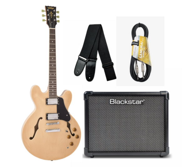 Gitara Elektryczna Semi Hollow Vintage VSA500MP + Wzmacniacz Blackstar ZESTAW