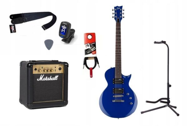 Gitara Elektryczna + Wzmacniacz 10W Kabel Zestaw 105