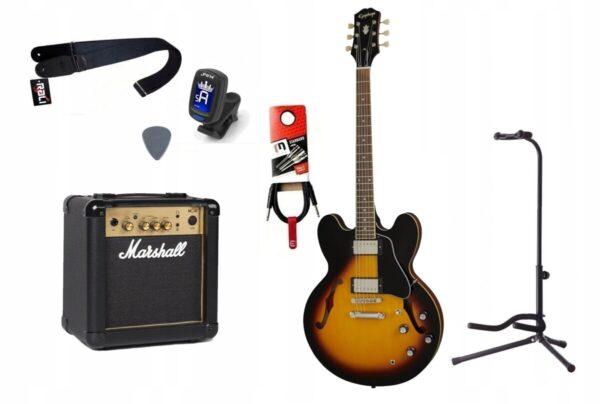 Gitara Elektryczna + Wzmacniacz 10W Kabel Zestaw 301